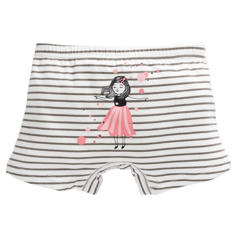 Core Pretty Big Girls Cotton Boy Shorts Underwear (Pack of 4) - Soft Toddler Panties, Breathable Undies, Comfy Underpants for Baby Princess & Kids (11-12 Years, DRESSGIRL) - Image 3